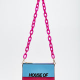 House of Holland snake print cross body bag