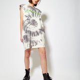 House of Holland Tie Dye Sleeveless T-Shirt Dress