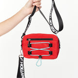 House of Holland Cross Body Bag With Rope Detail In Red