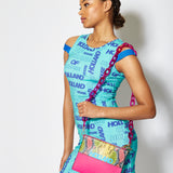 House of Holland snake print cross body bag