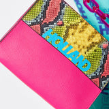 House of Holland snake print cross body bag