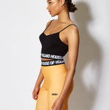 House of Holland Orange And Black Cycle Shorts