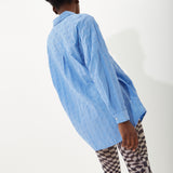 House Of Holland Blue Jacquard Shirt