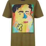 House of Holland @cristina_banban 'Sam' Khaki Tee