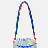 House of Holland Holographic Shoulder With Bag Blue Rope Strap