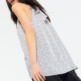 Polka Dot Halter Top in White