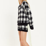 House Of Holland Shorts Black And White Check