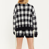 House Of Holland Shorts Black And White Check
