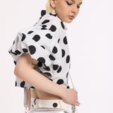 Silver Metallic Crossbody Bag
