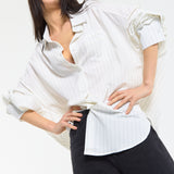 Relaxed Pinstripe Oversized Shirt