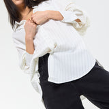 Relaxed Pinstripe Oversized Shirt