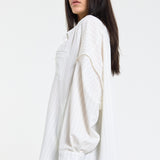 Relaxed Pinstripe Oversized Shirt