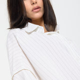 Relaxed Pinstripe Oversized Shirt