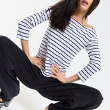 Breton Stripe Boat Neck Top