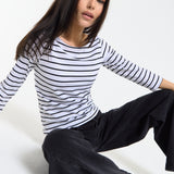 Breton Stripe Boat Neck Top