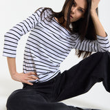 Breton Stripe Boat Neck Top
