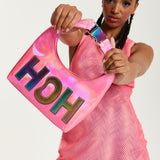 House Of Holland Iridescent Pink Shoulder Bag