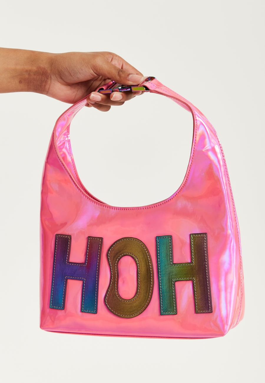 House Of Holland Iridescent Pink Shoulder Bag