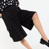 Black Cargo Bermuda Shorts