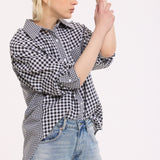Oversized Cotton Gingham Shirt