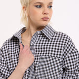 Oversized Cotton Gingham Shirt