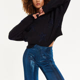 Sparkle Star Jumper in Black