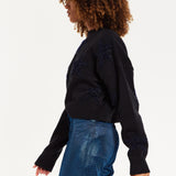 Sparkle Star Jumper in Black