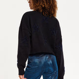 Sparkle Star Jumper in Black