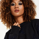 Sparkle Star Jumper in Black