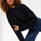 Sparkle Star Jumper in Black