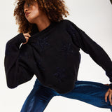 Sparkle Star Jumper in Black