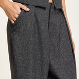 Charcoal Grey Wide Leg Trousers