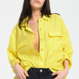Relaxed Fit Yellow Shirt