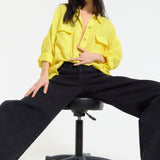 Relaxed Fit Yellow Shirt