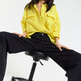 Relaxed Fit Yellow Shirt