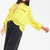 Relaxed Fit Yellow Shirt