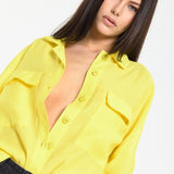 Relaxed Fit Yellow Shirt