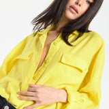 Relaxed Fit Yellow Shirt