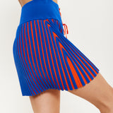 House Of Holland Orange And Blue Knitted Mini Skirt