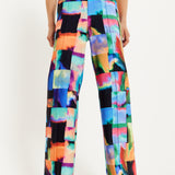 House of Holland Abstract Patchwork Print Trousers