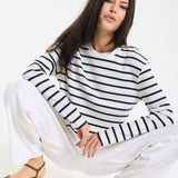 Striped Ribbed Crop Top