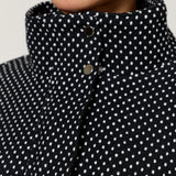 Black And White Polka Dot Utility Jacket