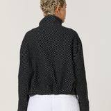 Black And White Polka Dot Utility Jacket