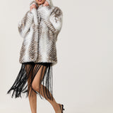 Animal Print Faux Fur Coat