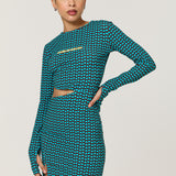 Geometric Cut Out Mini Dress