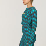 Geometric Cut Out Mini Dress