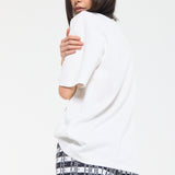 Sparkle Coffee Print Oversized T-Shirt