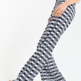 Monochrome Logo Check Wide Leg Trousers