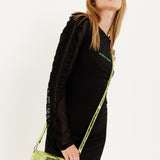 House Of Holland Metallic Green Crossbody Bag