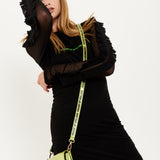 House Of Holland Metallic Green Crossbody Bag